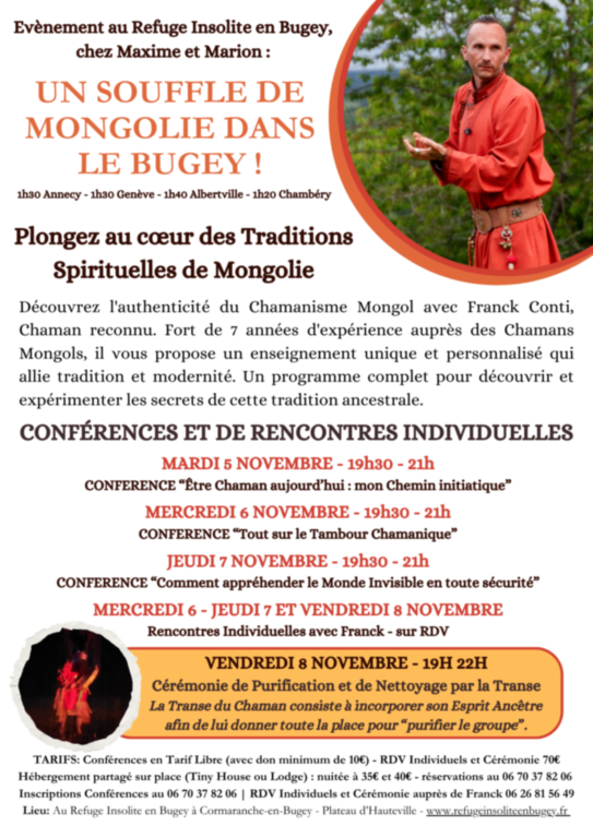 Chamanisme Mongol Bugey Suisse